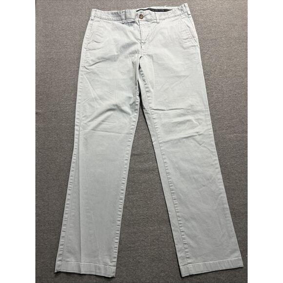 Bonobos Maide Golf Pants Poly Straight Leg Flat Front Gray/Blue Mens Size 34x34 - Picture 2 of 12